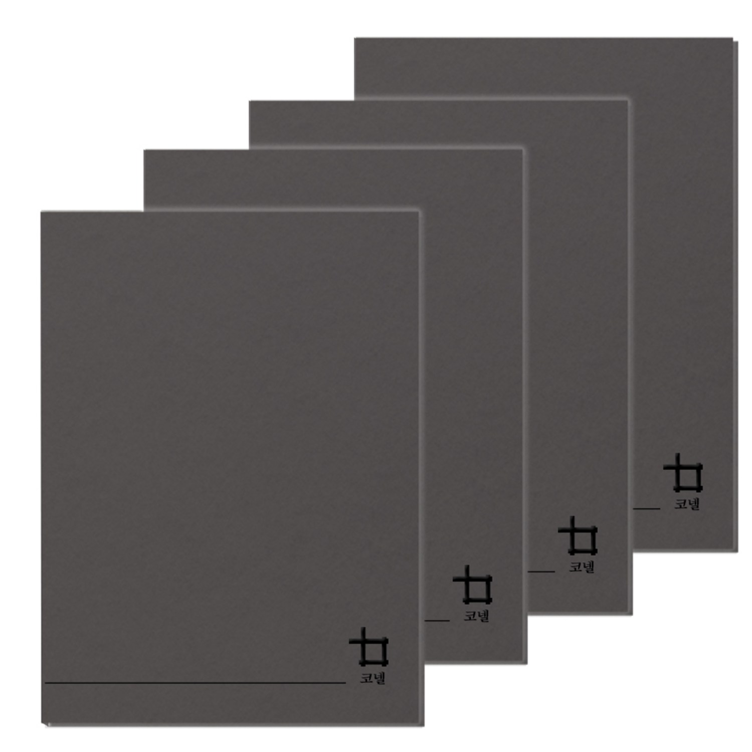 섬세한 영감을 담아낼, 판다몽 미니멀 플랫 코넬 모눈노트 4개 세트 모눈노트