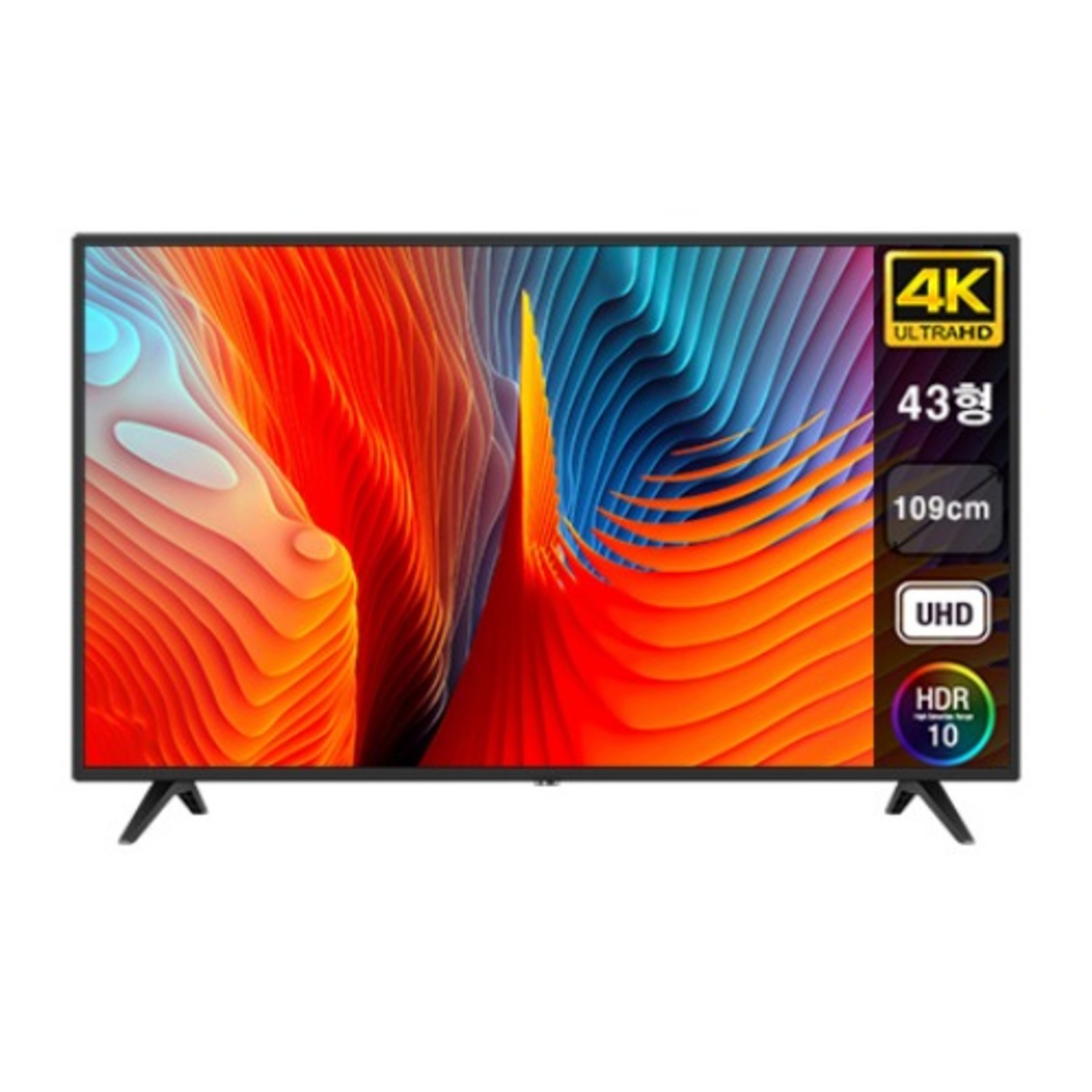 아이사 4K UHD LED TV, 109cm(43인치), F4300TU, 스탠드형, 고객직접설치 이노스 TV G40FQLED