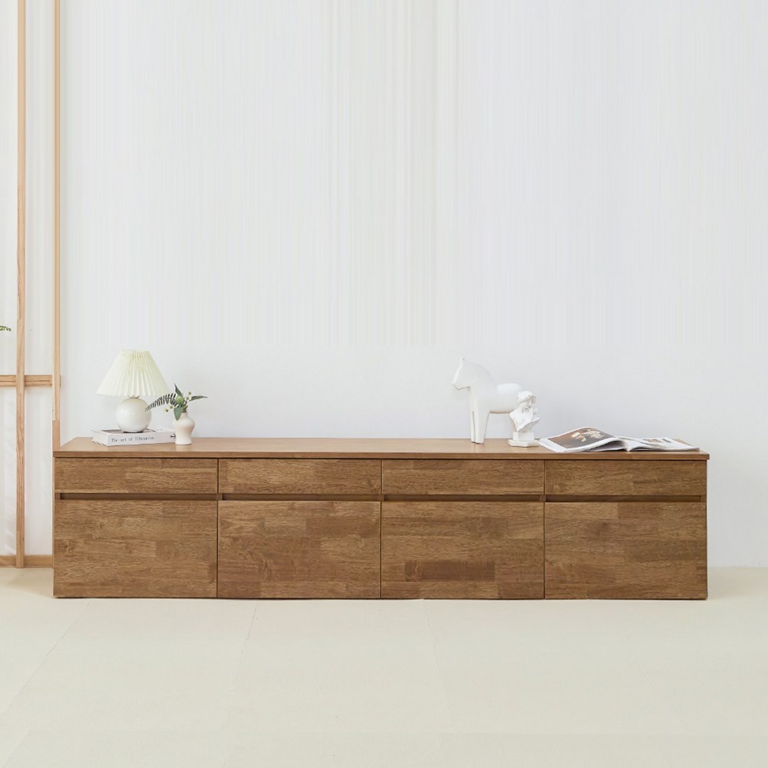 자민 원목 TV 다이 서랍장 낮은 거실장 2000, 당신의 거실을 더 특별하게!