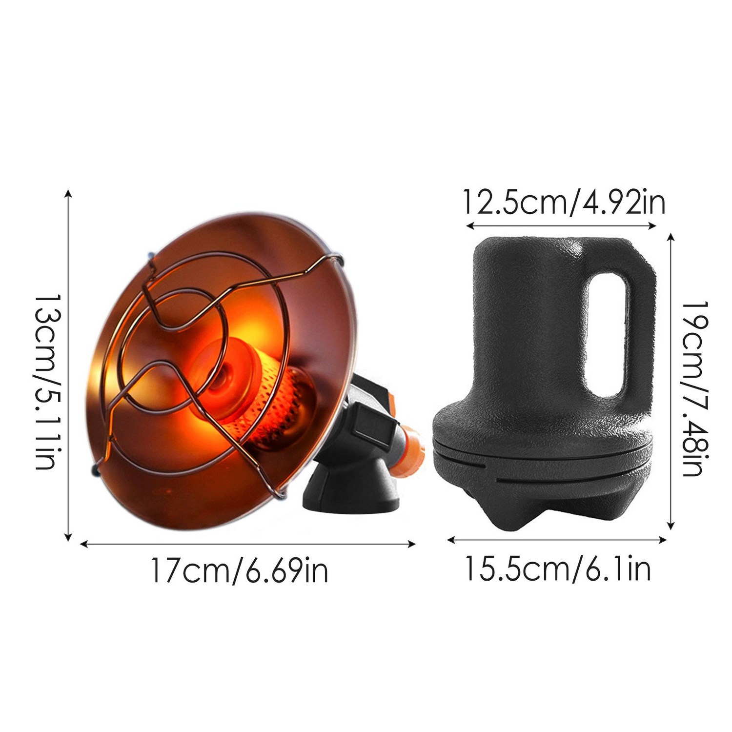 따뜻한 겨울 캠핑, 휴대용 가스난로 하나로 끝!