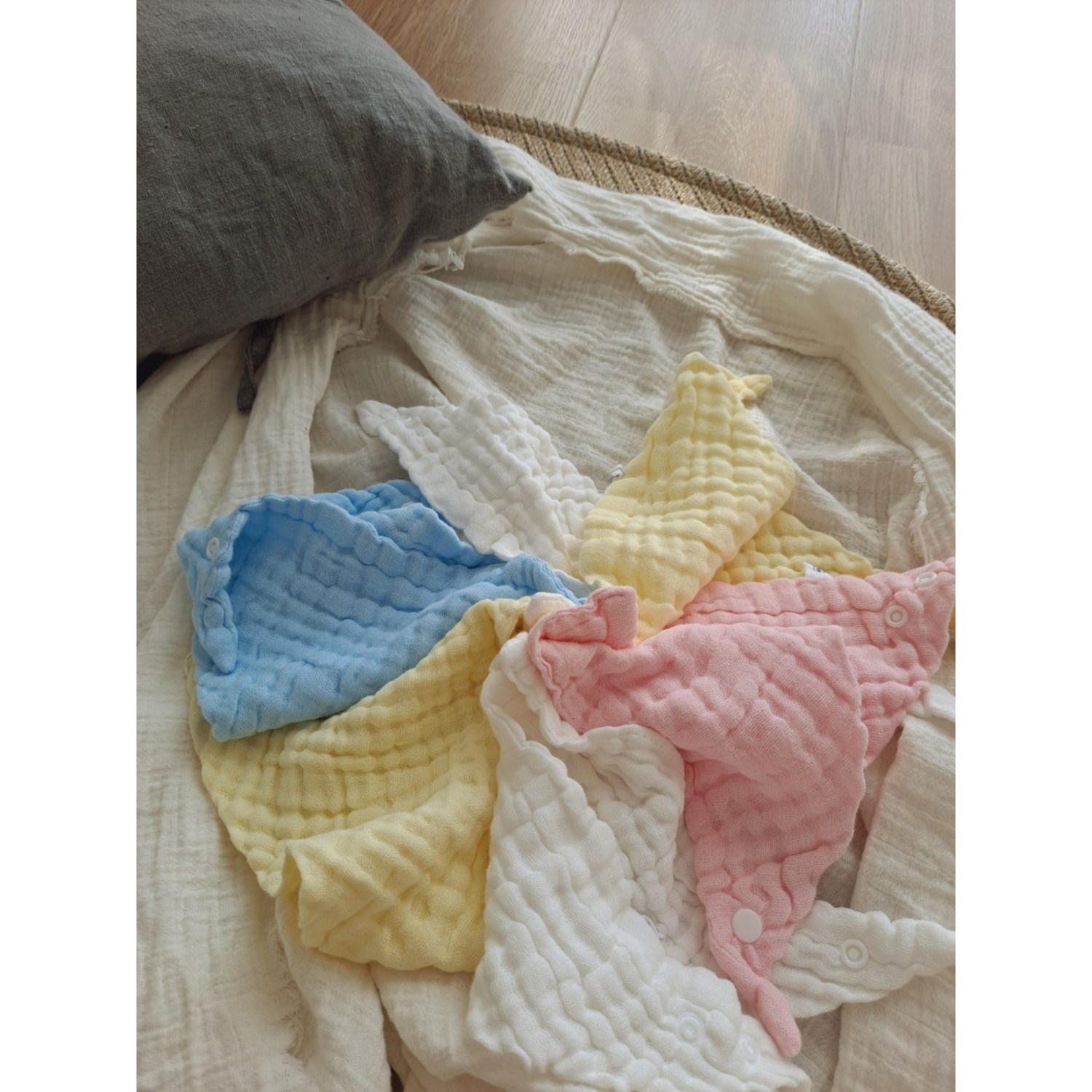 부드러운 거즈, 예스베베 스카프빕으로 우리 아이 쾌적하게!