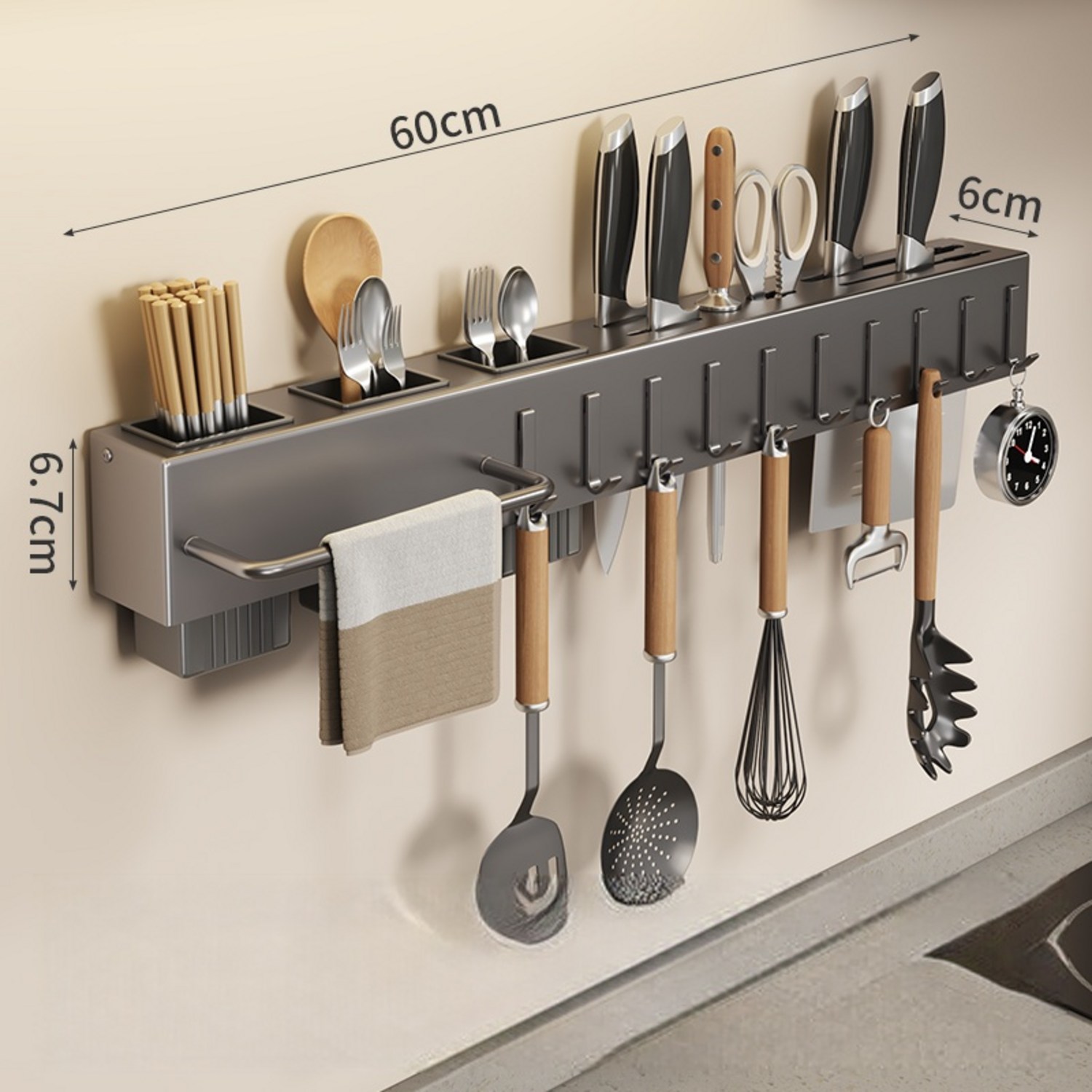 못 없이 뚝딱! 무타공 다기능 선반으로 주방을 깔끔하게 혁신하세요!