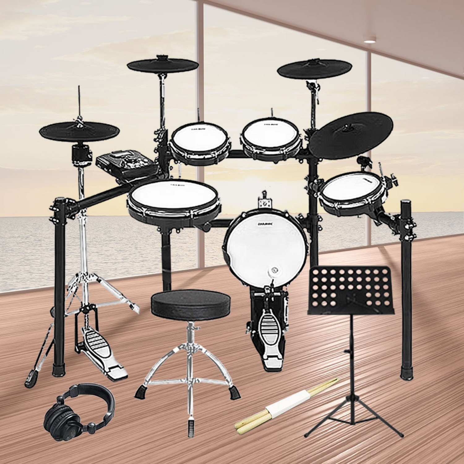 SONGLIM 올메쉬 전자드럼세트, 당신의 드럼 연주를 위한 첫 걸음 전자드럼