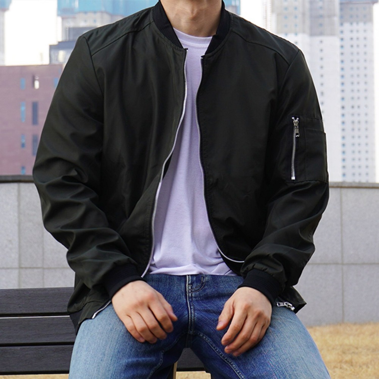 합리적인 가격으로 완성하는 봄, 가을 스타일: 미드디엔 항공 점퍼