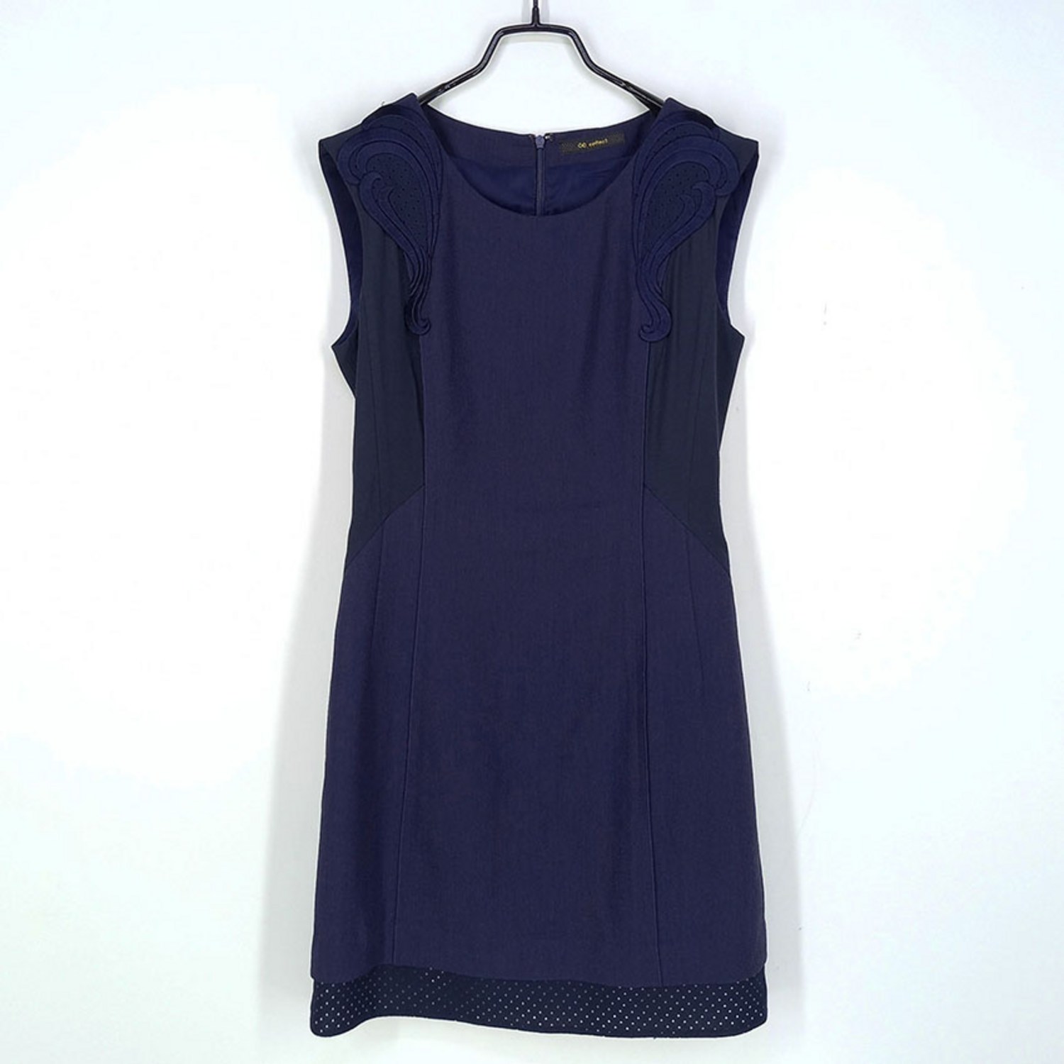 빈티지다온 씨씨콜렉트 여 자수 민소매 미니원피스 네이비