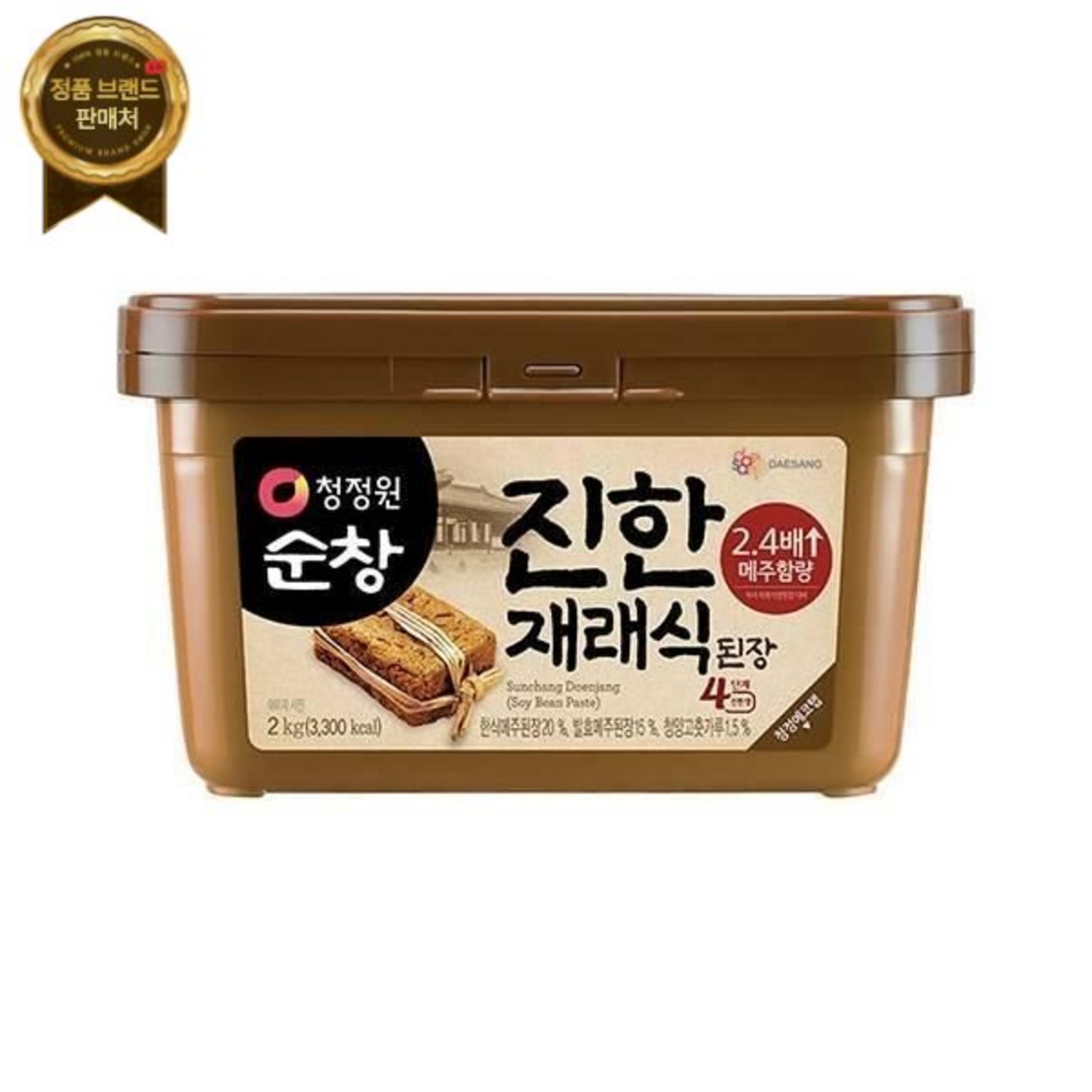 청정원 개운하고 단백한 깨끗한 진한재래식된장 2kg, 1개