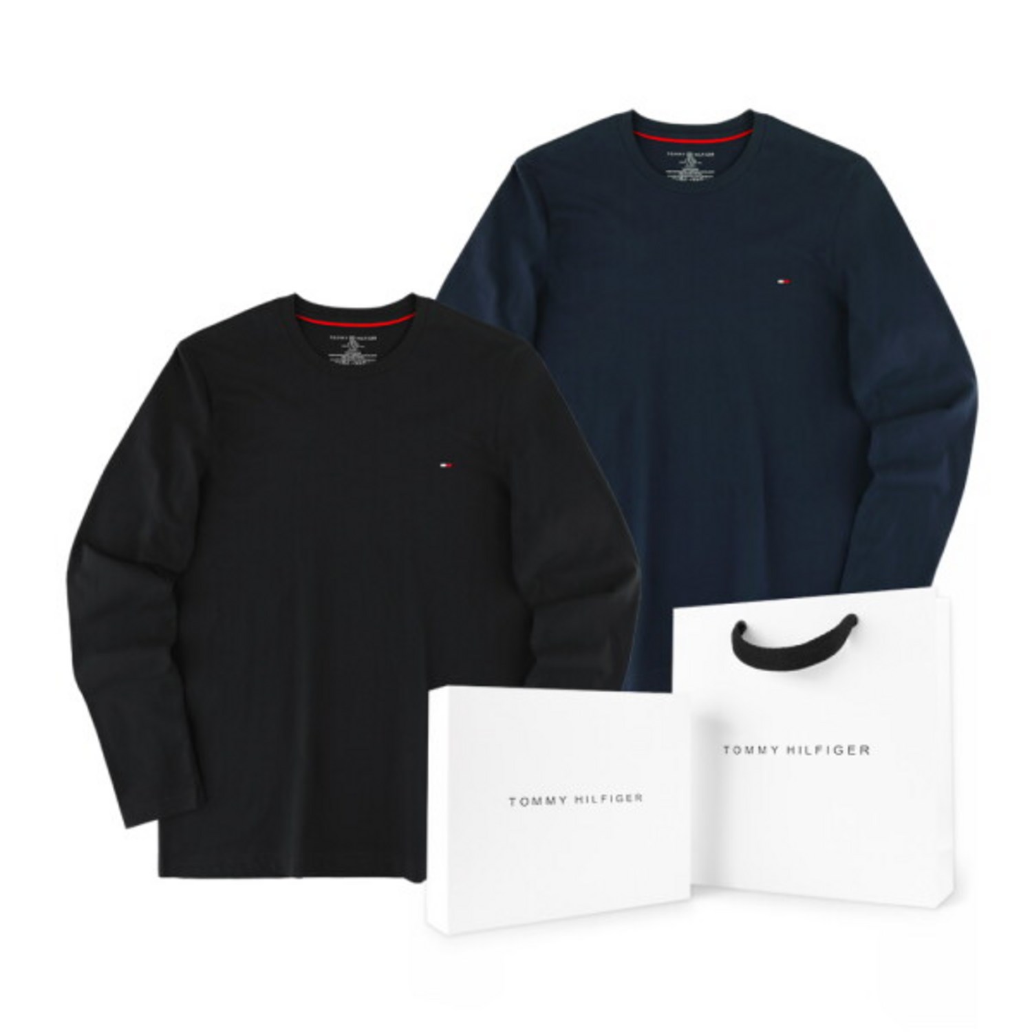 타미힐피거 스몰 로고 긴팔 티셔츠, 스타일과 편안함을 모두 잡다!