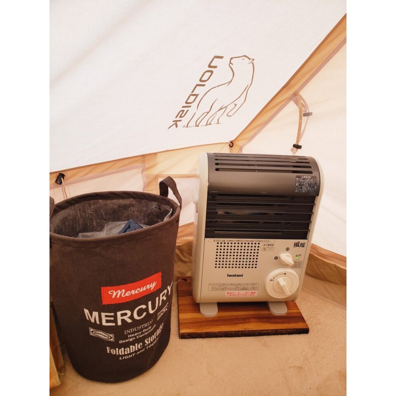 전기 없이 따뜻하게, 이와타니 무동력 팬히터 CB-GFH-5로 캠핑의 낭만을 더하세요!