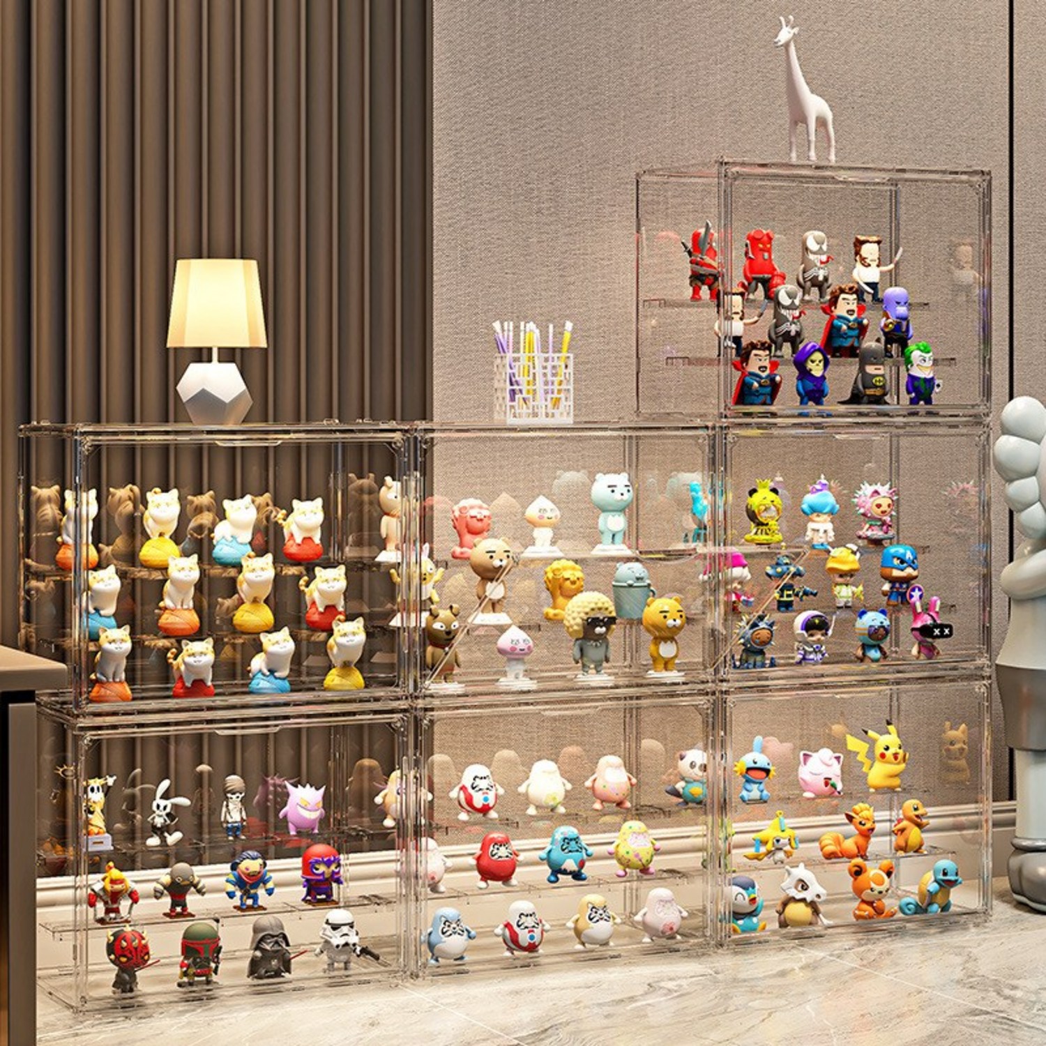 피규어 컬렉션을 보호하고 전시하세요