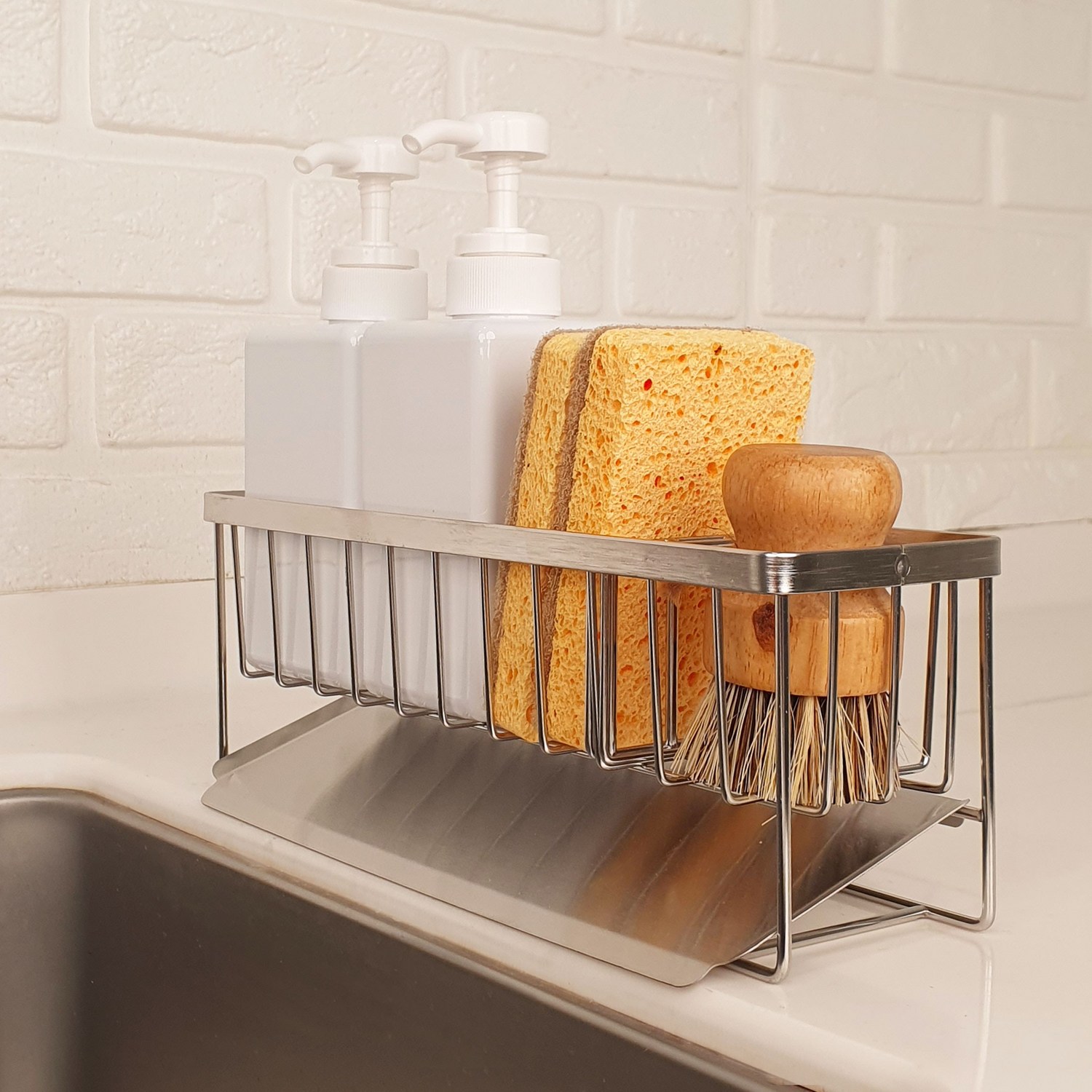 주방 위생과 스타일, 올스텐 수세미 거치대로 한 번에!