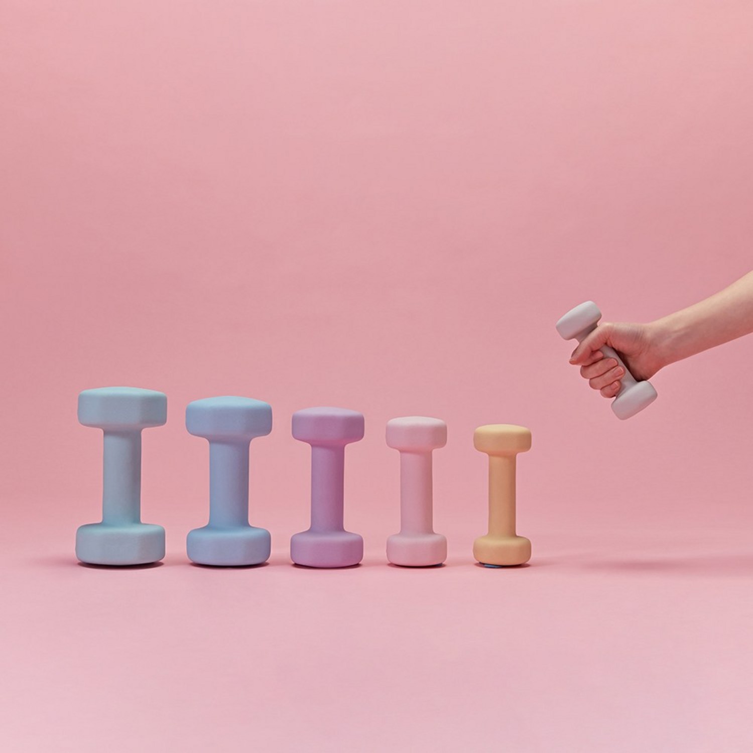 비에이 네오프렌 5kg 아령 2개 세트 멜킨무게조절덤벨