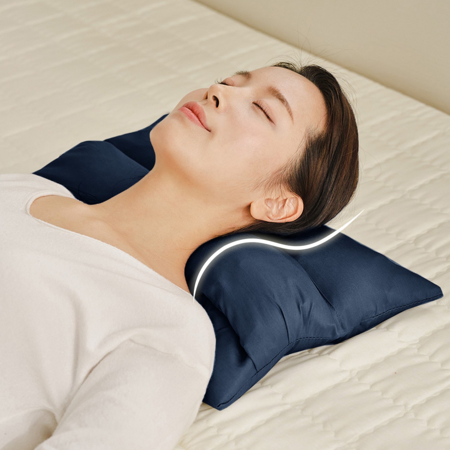 수니홈 조절 경추베개 메밀 바이오폼 충전재