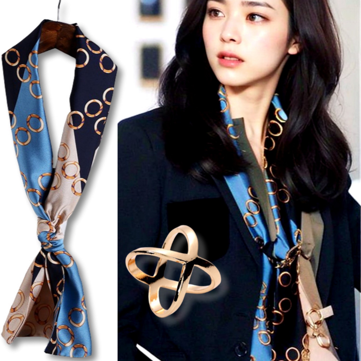 우아함과 가성비를 모두 잡는 닥터로렌 여성 롱 방도 스카프