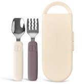 아이보리(스푼) + 퍼플(포크)