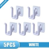 8) 5pcs White