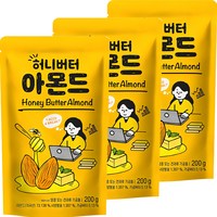 허니버터 아몬드, 200g, 3개