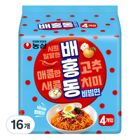 농심 배홍동 비빔면 137g, 16개