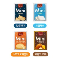 상하 미니치즈 4종 총60개(체다+모짜+크림+아몬드고다), 1개, 48g