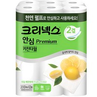 크리넥스 안심 프리미엄 2겹 천연펄프 키친타월, 12개입, 1개