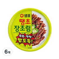 샘표 땡초 장조림 통조림, 90g, 6개