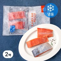 올바른 수산 냉동 연어 스테이크 (냉동), 350g, 2팩