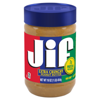 Jif 크런치 땅콩버터, 454g, 1개