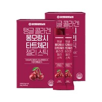 참앤들황토농원 탱글 콜라겐 몽모랑시 타트체리 젤리스틱, 300g, 2개