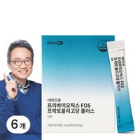 데이즈온 오한진 프리바이오틱스 FOS 플러스 30p, 120g, 6개