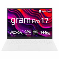 LG전자 그램 Pro 17 코어 울트라7 인텔 Arc, 에센스 화이트, 256GB, 16GB, WIN11 Home, 17Z90SP-GA7CK