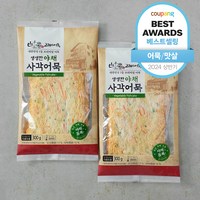 고래사어묵 생생한 야채 사각어묵, 300g, 2봉