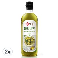 백설 압착올리브유, 900ml, 2개