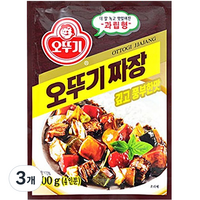 오뚜기 짜장 깊고 풍부한맛 과립형, 100g, 3개