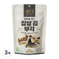 오희숙전통부각 찹쌀 김 부각, 3개, 30g