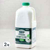 서울우유 더 진한 순수 플레인 요거트, 1.8L, 2개