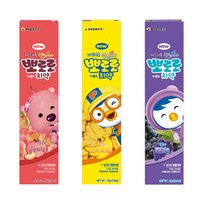 케이엠제약 뽀로로 저불소 복숭아향 + 바나나향 + 포도향 유아 치약, 50g, 1세트