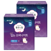 좋은느낌 입는 오버나이트 대형 8개입 2개