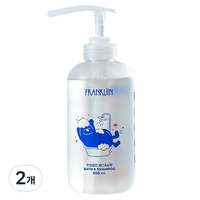 FRANKLIIN 프랭클린 바스 앤 샴푸, 500ml, 2개