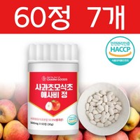 하늘정연 자연발효 사과초모 식초 분말 애사비 정 애플 사이다 비니거 유기산, 7개, 60정