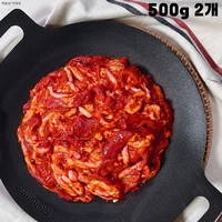 [팜스제임] 오리고기 오리주물럭 오리 주물럭 불고기 슬라이스 무항생제 인증 (냉장), 500g, 2개