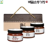 백말순등겨장 선물세트 5 등겨장 600g*2개 + 청국 쌈장 600g*1