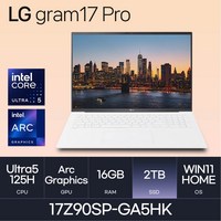 LG전자 그램 프로17 17Z90SP-GA5HK, WIN11 Home, 16GB, 2TB, 화이트