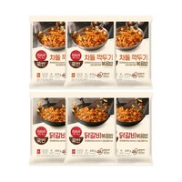 CJ제일제당 햇반차돌깍두볶음밥410gx3+닭갈비볶음밥440g x3, 차돌깍두기 x3개 + 닭갈비 x3개