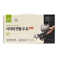 오하루자연가득 [오하루 자연가득] 100% 국내산 서리태 맷돌 두유, 180ml, 80개