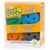 스크럽 대디 스폰지 컬러 8팩 Scrub Daddy Sponges Colors, 8개, 혼합색상