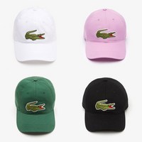 라코스테 LACOSTE 공식브랜드관 남성남여공용 면 트윌 소재의 빅크록 야구 모자RK9871-54G5컬러 중 택1, FREE, Z02옵션_IXV(핑크), 1개