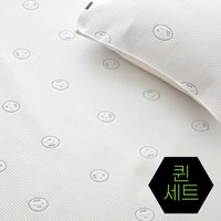 [아이차유] 국내제작 듀라론 이불 냉랑이 쿨 냉감패드 냉감원단 여름 쿨매트 퀸패드+베개커버2P(50x70) 세트, 냉랑_퀸패드+베개커버2P(50x70)SET