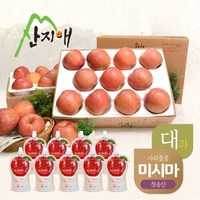 산지애 알뜰사과 9kg+사과즙 9팩 (3kg*3박스), 단품