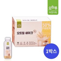 오하루 자연가득 [오하루 자연가득] 오트밀 쉐이크 12입 (1박스), 600g, 12개