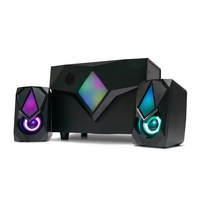 2.1채널 우퍼 스피커 컴퓨터 PC용 USB 게이밍 RGB, LED 스피커