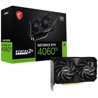 MSI 지포스 RTX 4060 Ti 벤투스 2X 블랙 E1 OC D6 8GB, 단일옵션